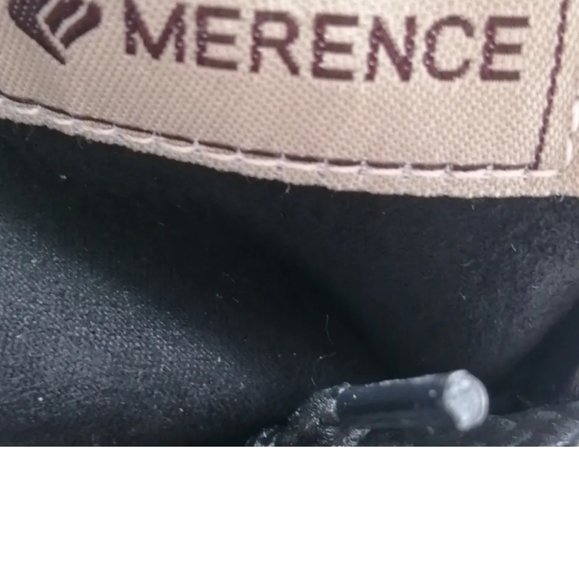 Merence Womens Lace Up Ankle Boots Black Faux Suede Faux Fur Lining EUR 41 NWOT - Picture 3 of 5